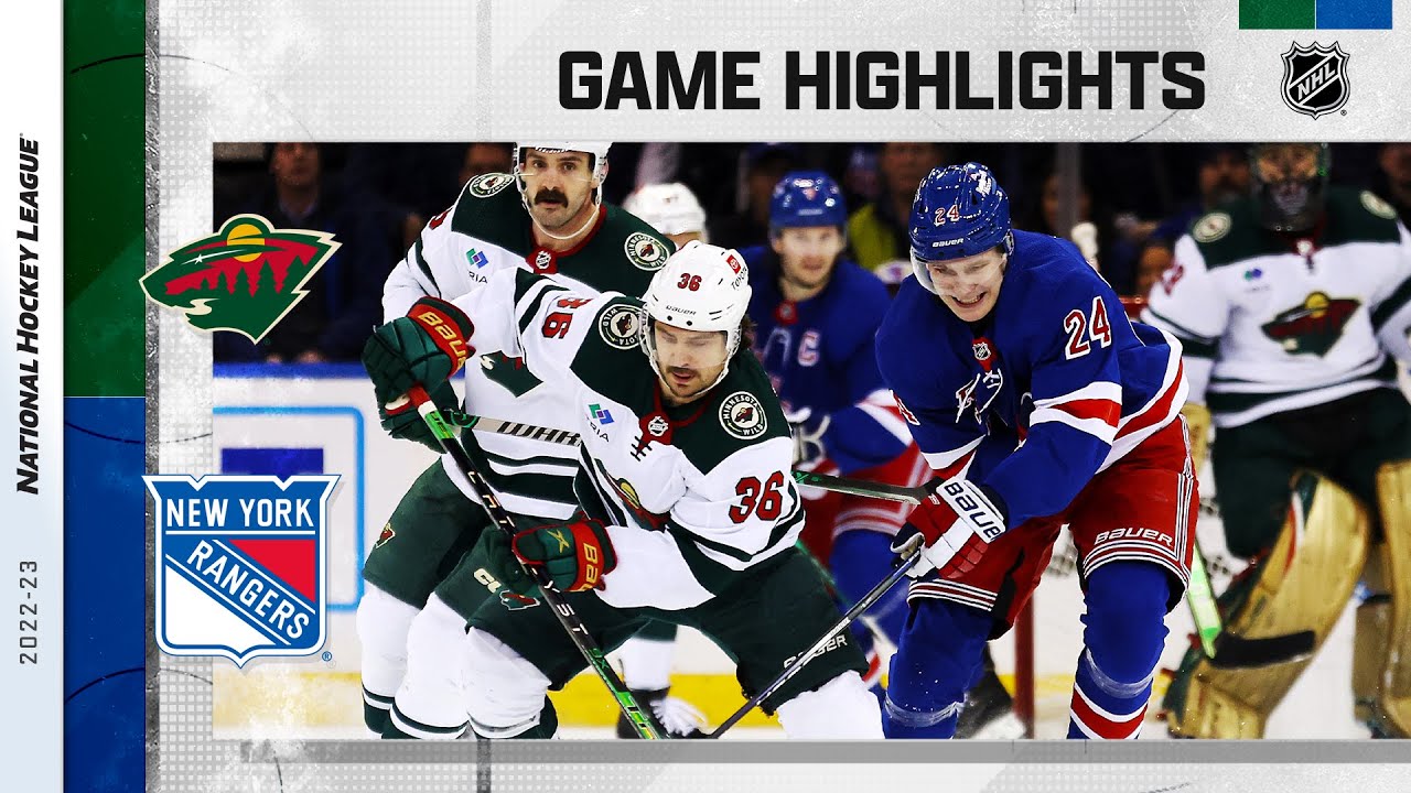 Wild @ Rangers 1/10 | NHL Highlights 2023