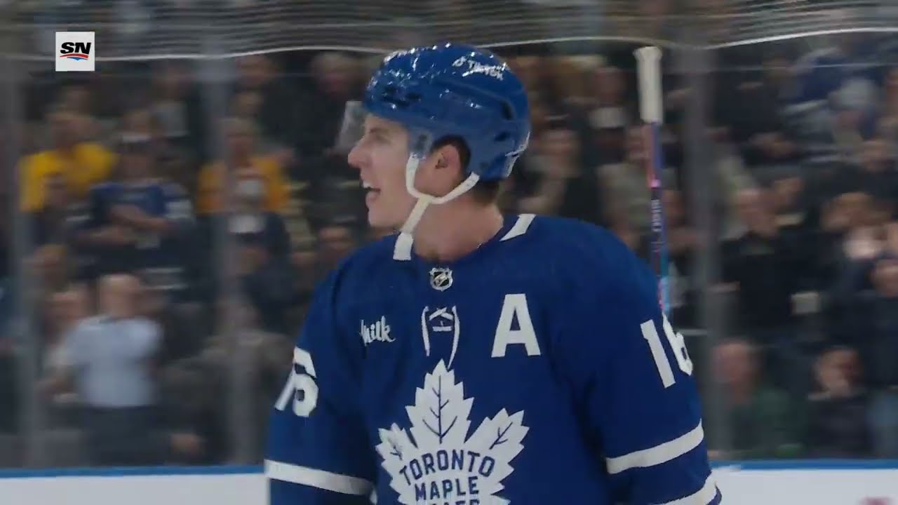 Mitch Marner's record-tying goal is as clutch as they come!