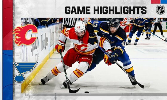 Flames @ Blues 1/12 | NHL Highlights 2022