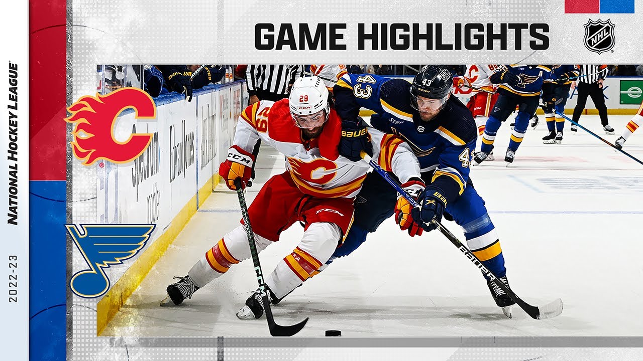 Flames @ Blues 1/12 | NHL Highlights 2022