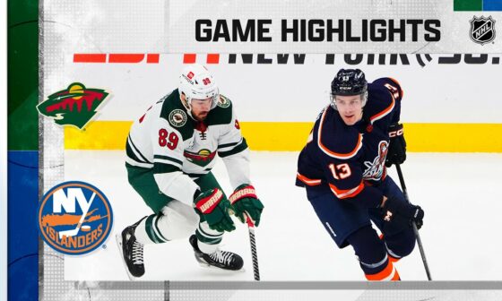 Wild @ Islanders 1/12 | NHL Highlights 2023