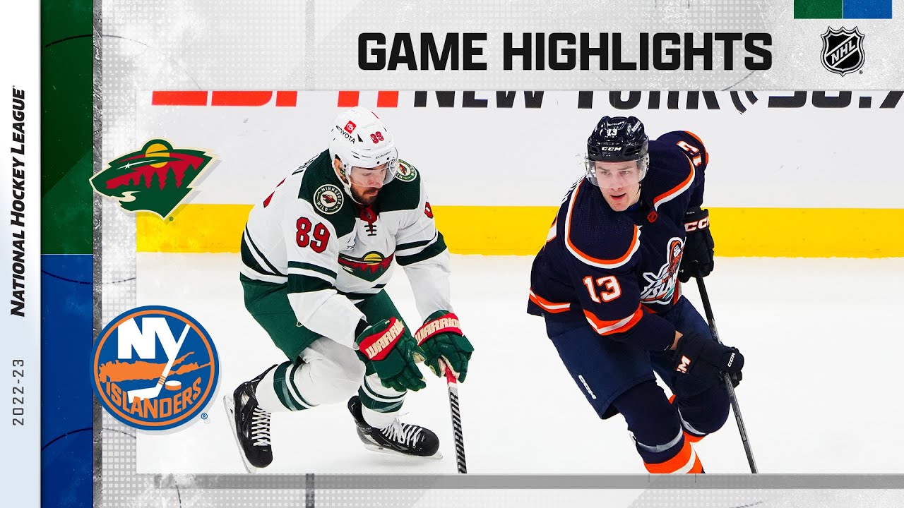 Wild @ Islanders 1/12 | NHL Highlights 2023