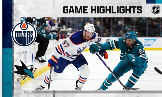 Oilers @ Sharks 1/13 | NHL Highlights 2023