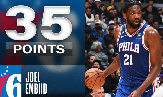 Joel Embiid's STRONG Double-Double performace against the Lakers! | January 15, 2023