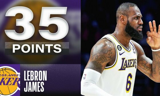 Lebron James DROPS 35 points & Becomes the 2nd NBA player EVER TO SCORE 38,000 career points!
