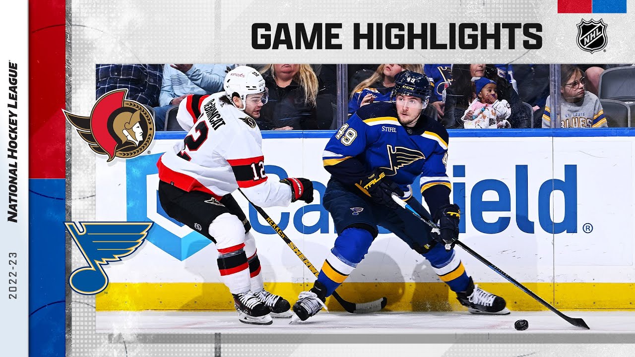 Senators @ Blues 1/16 | NHL Highlights 2023