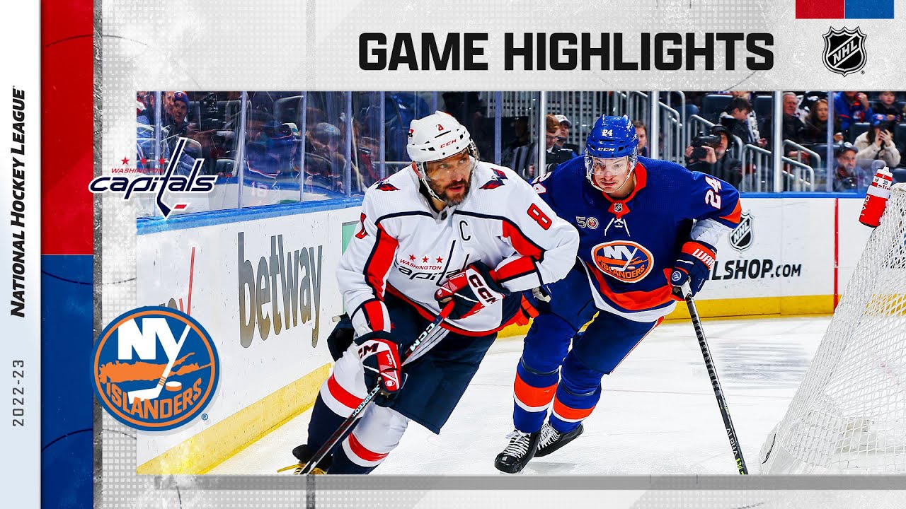 Capitals @ Islanders 1/16 | NHL Highlights 2023