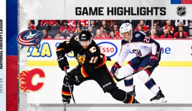 Blue Jackets @ Flames 1/23 | NHL Highlights 2023