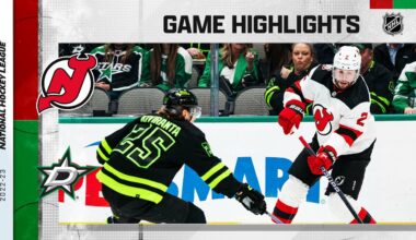 Devils @ Stars 1/27 | NHL Highlights 2023