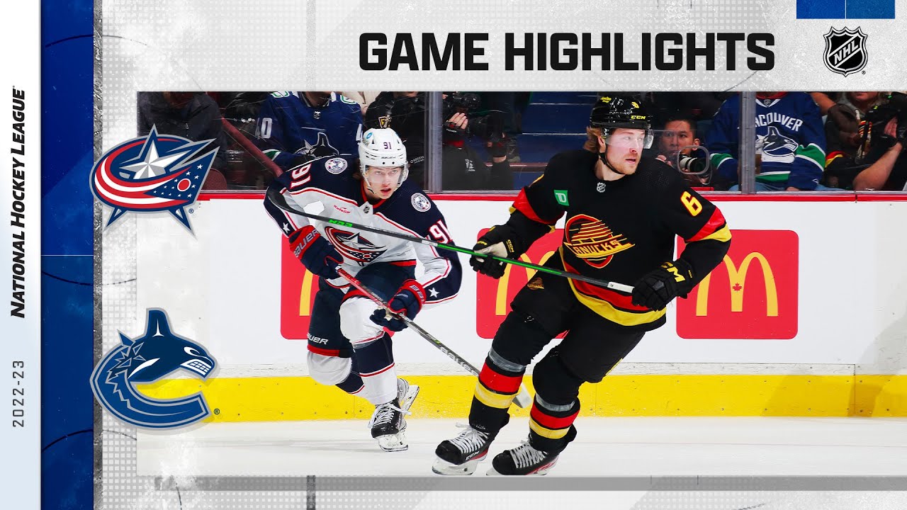 Blue Jackets @ Canucks 1/27 | NHL Highlights 2023