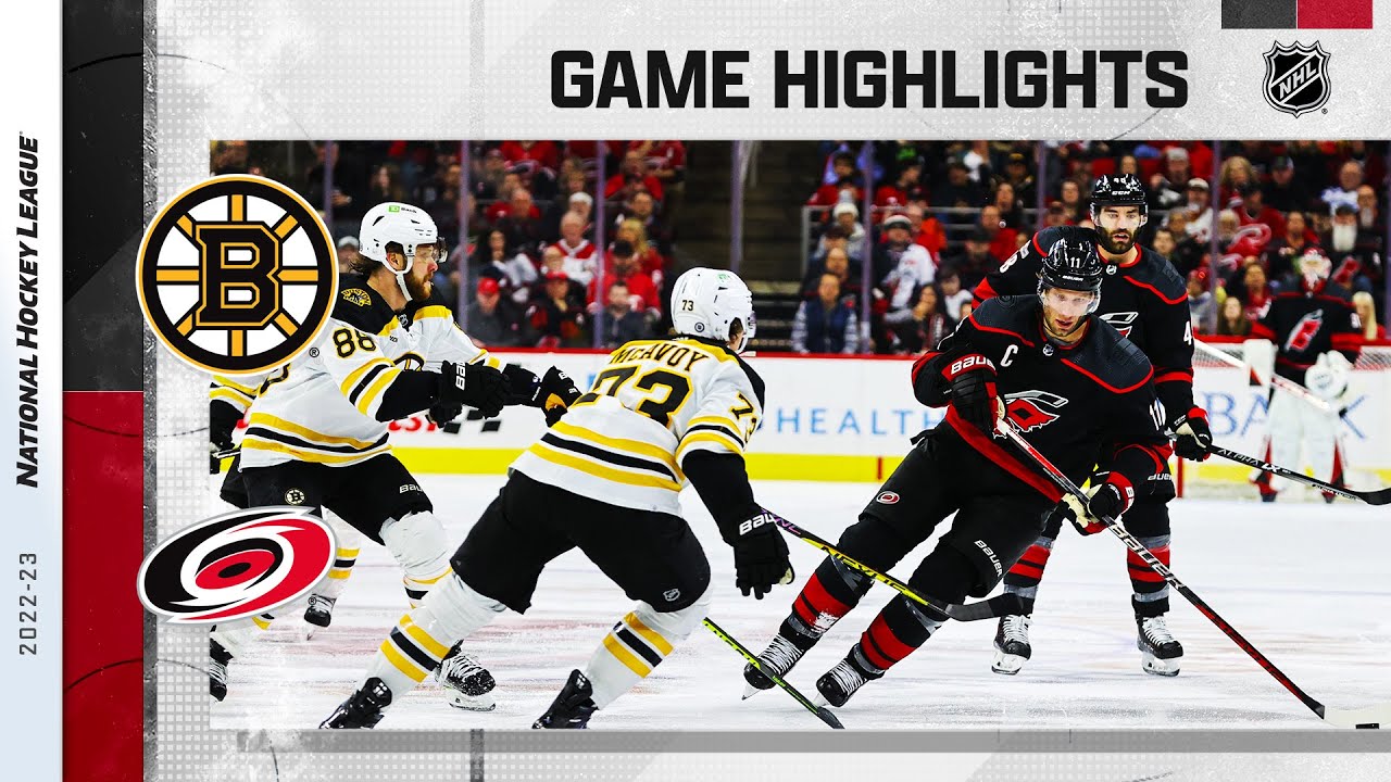 Bruins @ Hurricanes 1/29 | NHL Highlights 2023