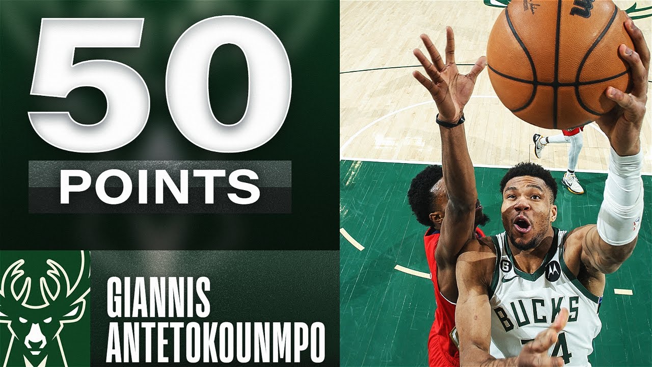 Giannis Antetokounmpo GOES OFF for a 50-PT DOUBLE-DOUBLE In Bucks W! | January 29, 2023