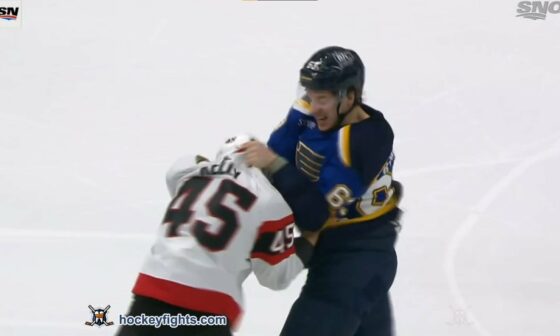 Jake Neighbours (first NHL fight vs. Parker Kelly January 16, 2023