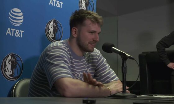 Luka Doncic on his all-time ranking for LeBron James in NBA history: "I'm not doing the rankings stuff, man. I just enjoy great basketball players. That's it. He's an amazing player, an exceptional player, but I'm not doing the rankings stuff."