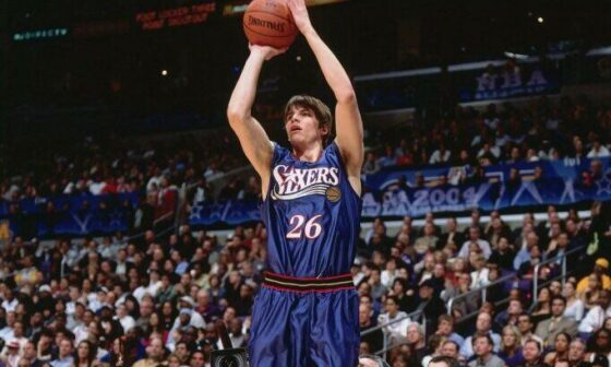 Kyle Korver with the Sixers in 2003.
