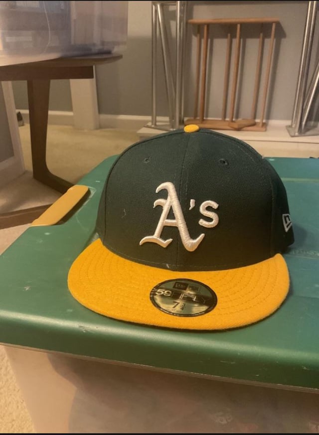 Hey A’s fans! I have been collecting sports caps for the better part of 20 years, and I’ve finally acquired all 124 major pro teams in the US and Canada! Here is my entry for the A’s :)