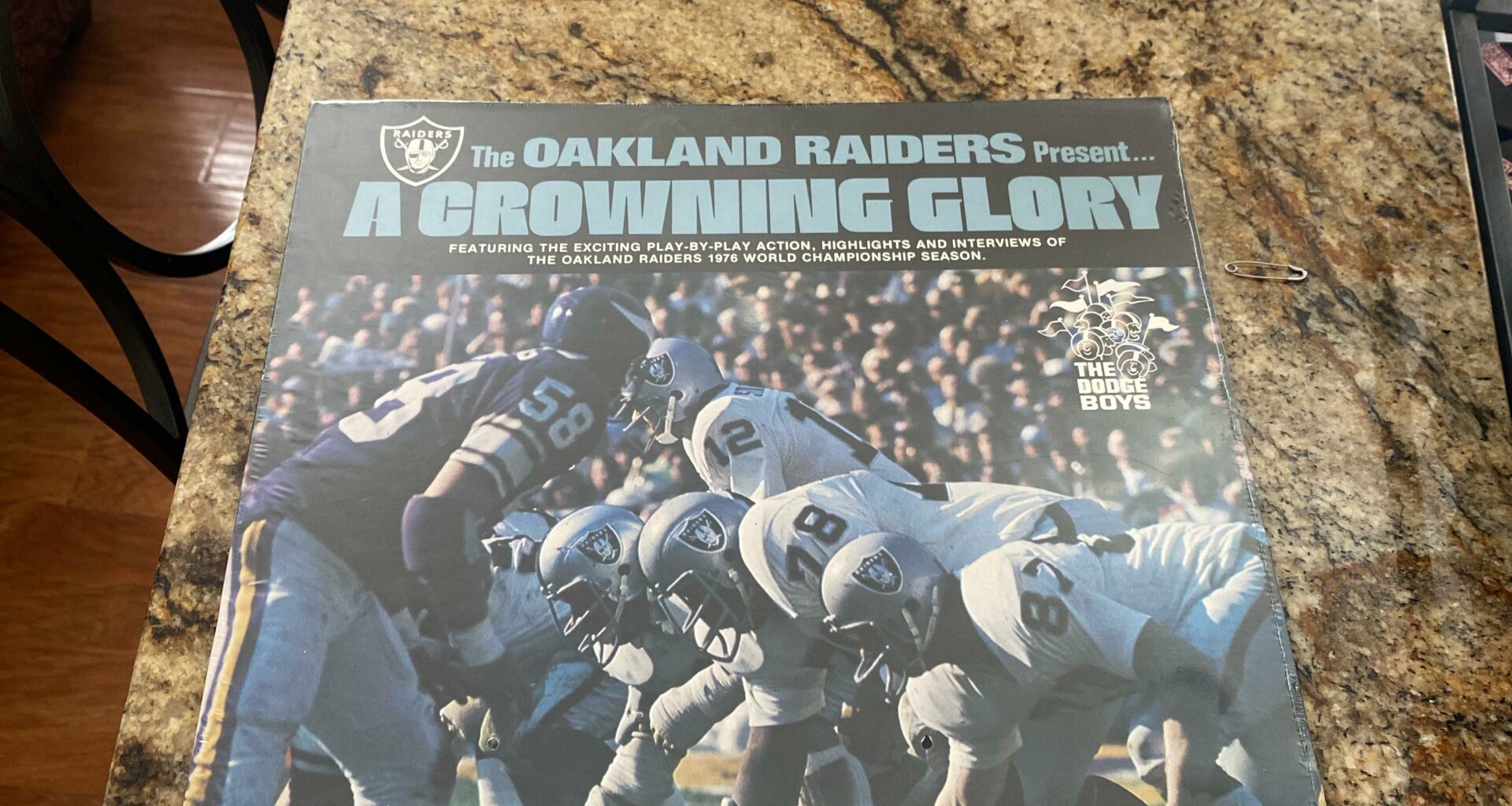 Not a Raiders fan but thought y’all would enjoy the purchase I made yesterday. It’s a vinyl of some of the best moments from the Raiders 1976 season
