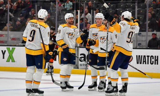 Who's Hot with the Nashville Predators at the Midway Point