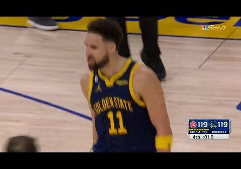 Klay game tying shot was the exact same play at the end of the Warriors Raptors series