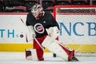 [Ruff] Frederik Andersen, who has not played since November 6 due to a lower-body injury, will travel with the #Canes to Columbus today. When asked if he starts tomorrow, Rod Brind'Amour said, "Anything is possible. We're definitely ramping him up."