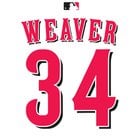 [Twitter] Weaver's new number is 34