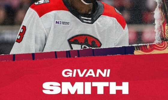 We have recalled Givani Smith from @CheckersHockey.