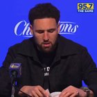“After this year, there’s only one year left on my deal, so I just told myself, like, man, I got to enjoy every day in a Warriors uniform.“ -Klay Thompson