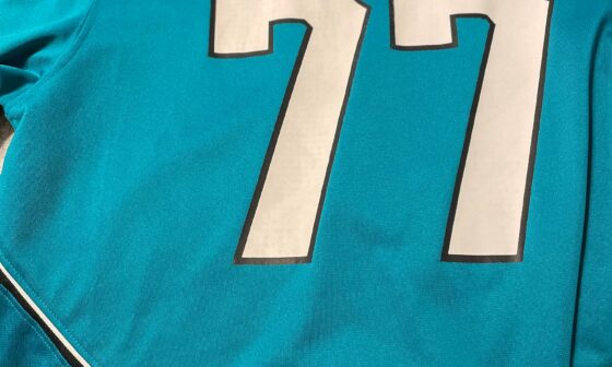 I’m normally a very superstitious person and I don’t wear Jags gear when I watch games. But, it just feels right to wear this one today. RIP Uche.