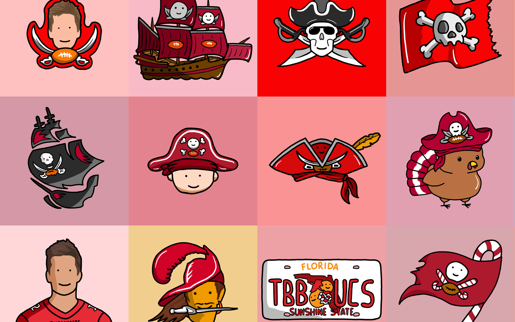 My Bucs Doodles From This Season :) Which do you like the most? [CornDoggyLOL]