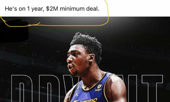 Lakers FO rn: Let’s make that 4 years 80 million