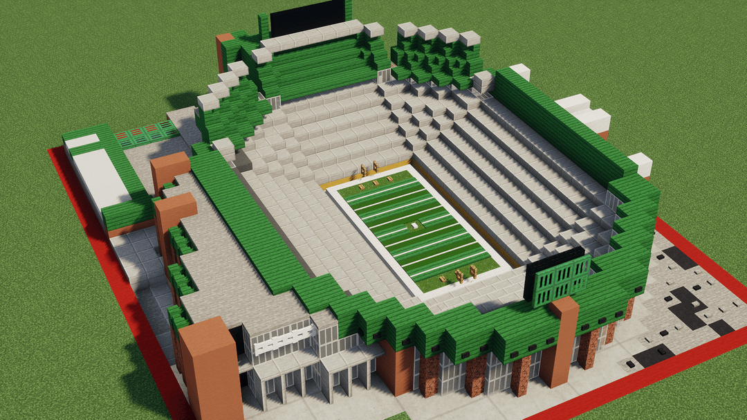 I built Lambeau Field in miniature Minecraft!