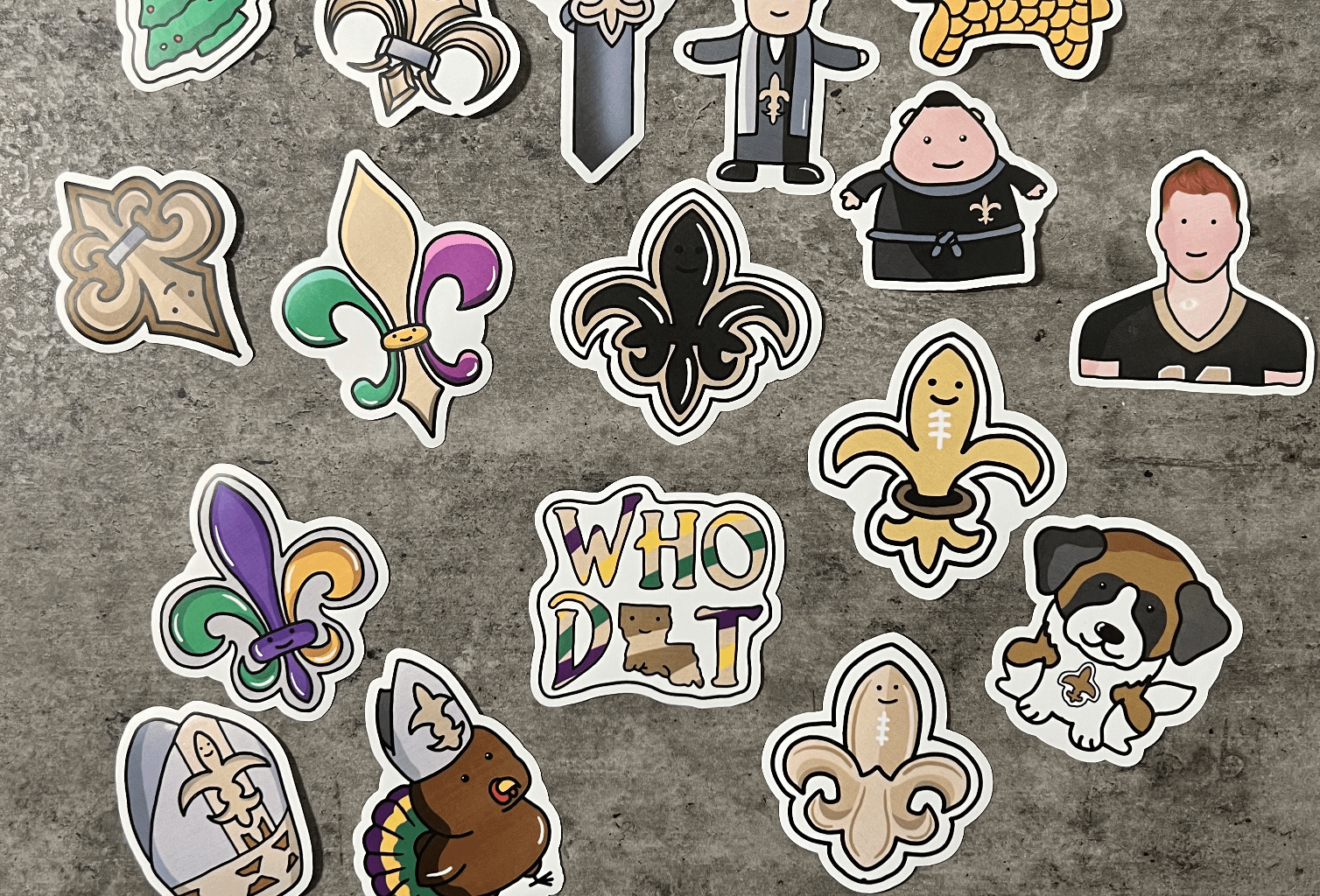 I Turned My Weekly Saints Doodles Into Stickers :) [CornDoggyLOL]