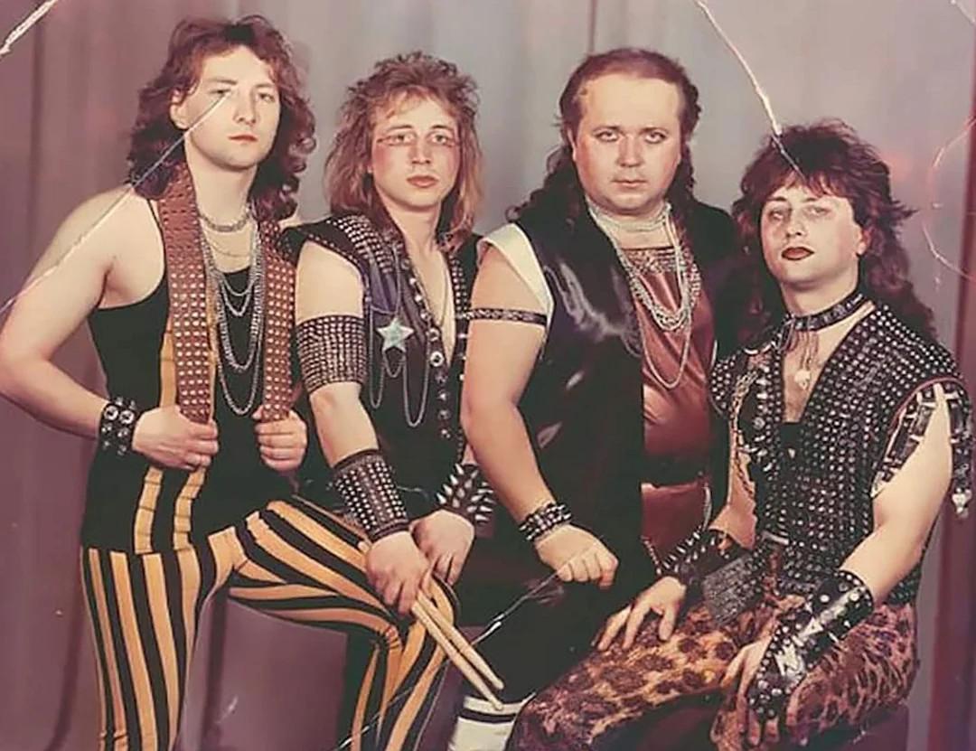 Russian heavy metal band "Udar" 1987 [My guy got a bigger head than Bochy]