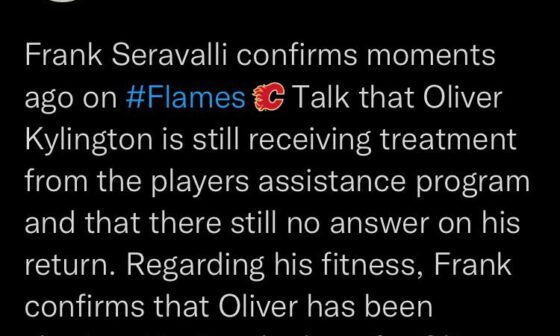 Small Update on Oliver Kylington