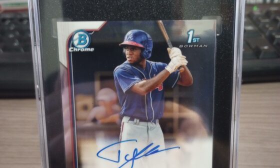 Got this back from SGC today. Our 8th round pick in 2021, 19 years old currently.