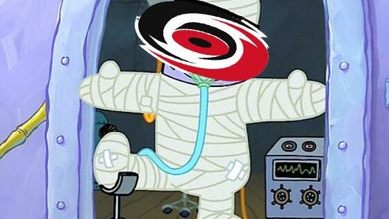 Live look at the “Hurricanes Starting Goaltender”