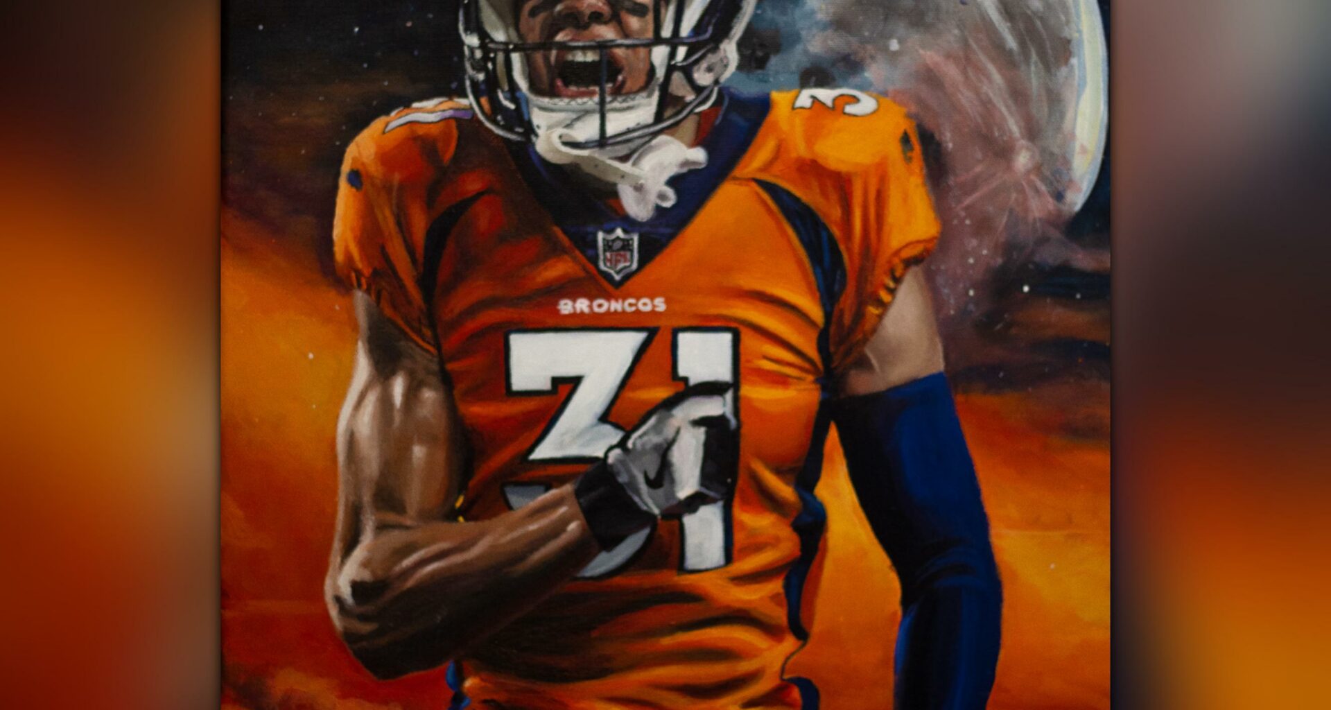finally finished this Justin Simmons painting