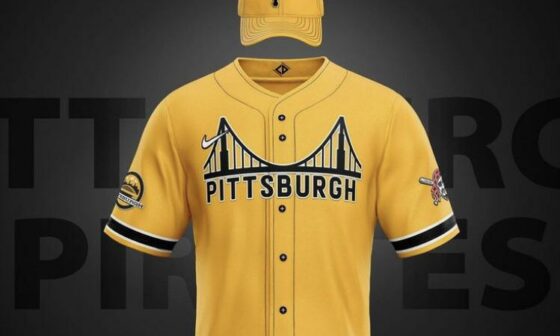 Any chance the Buccos get one of those fancy City Connect jerseys this year? Found this concept on Pinterest that seems interesting