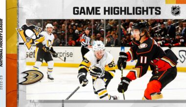 Penguins @ Ducks 2/10 | NHL Highlights 2023