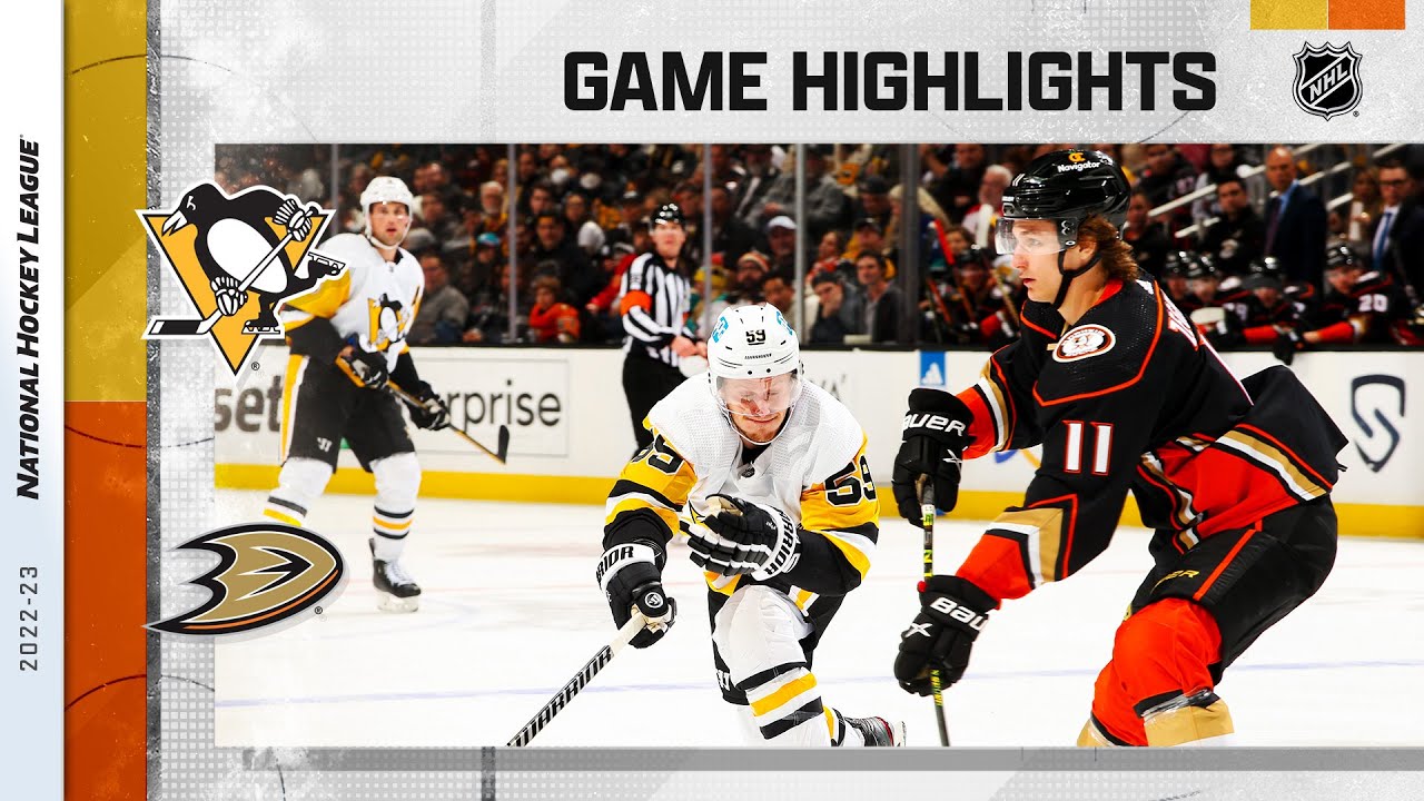 Penguins @ Ducks 2/10 | NHL Highlights 2023
