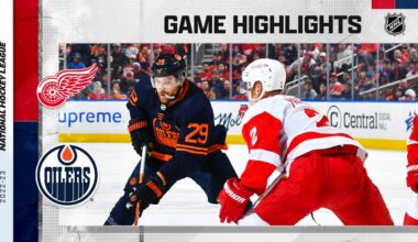 Red Wings @ Oilers 2/15 | NHL Highlights 2023