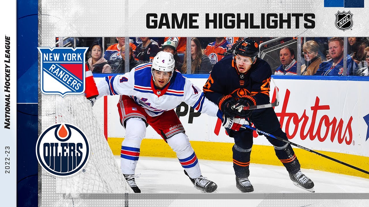 Rangers @ Oilers 2/17 | NHL Highlights 2023