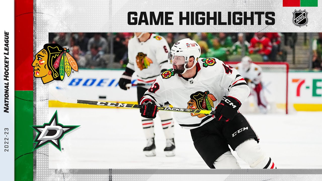 Blackhawks @ Stars 2/22 | NHL Highlights 2023