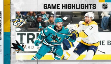 Predators @ Sharks 2/23 | NHL Highlights 2023
