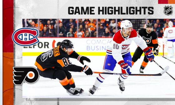 Canadiens @ Flyers 2/24 | NHL Highlights 2023