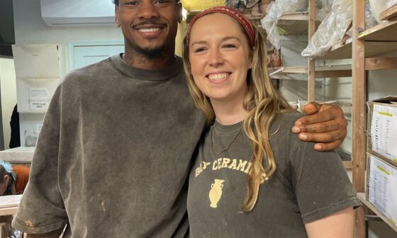 Taught Stefon Diggs Pottery yesterday!