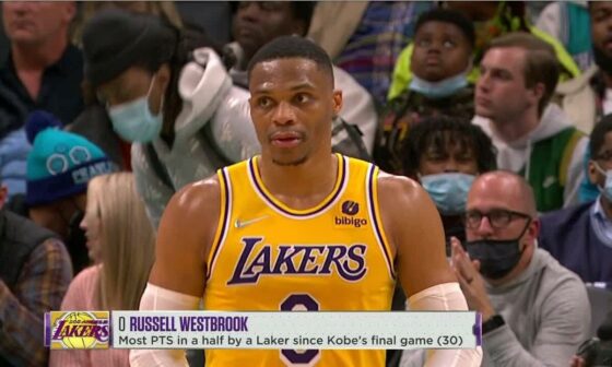Still cant believe this was real. One of the weirdest stats of Westbrook’s time on the Lakers