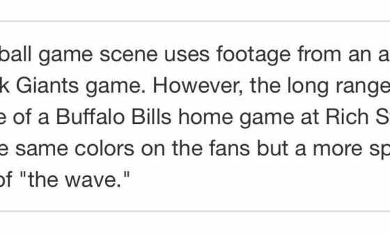 TIL the movie When Harry Met Sally used footage from a Bills game because we have the best fans in the league. Happy Valentine’s Day Bills Mafia!