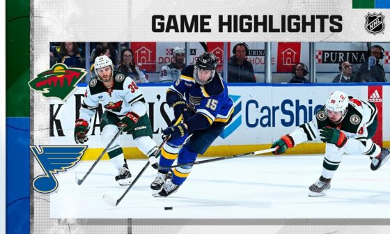 Wild @ Blues 3/15 | NHL Highlights 2023