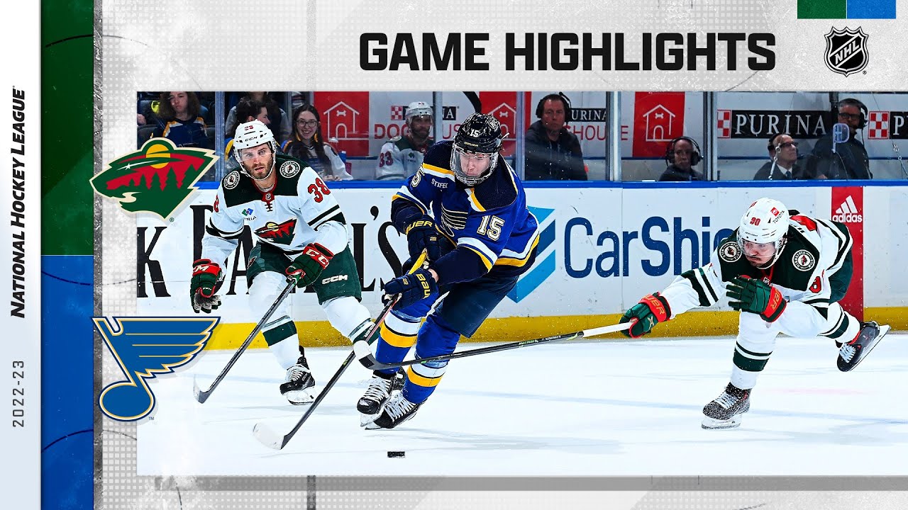 Wild @ Blues 3/15 | NHL Highlights 2023